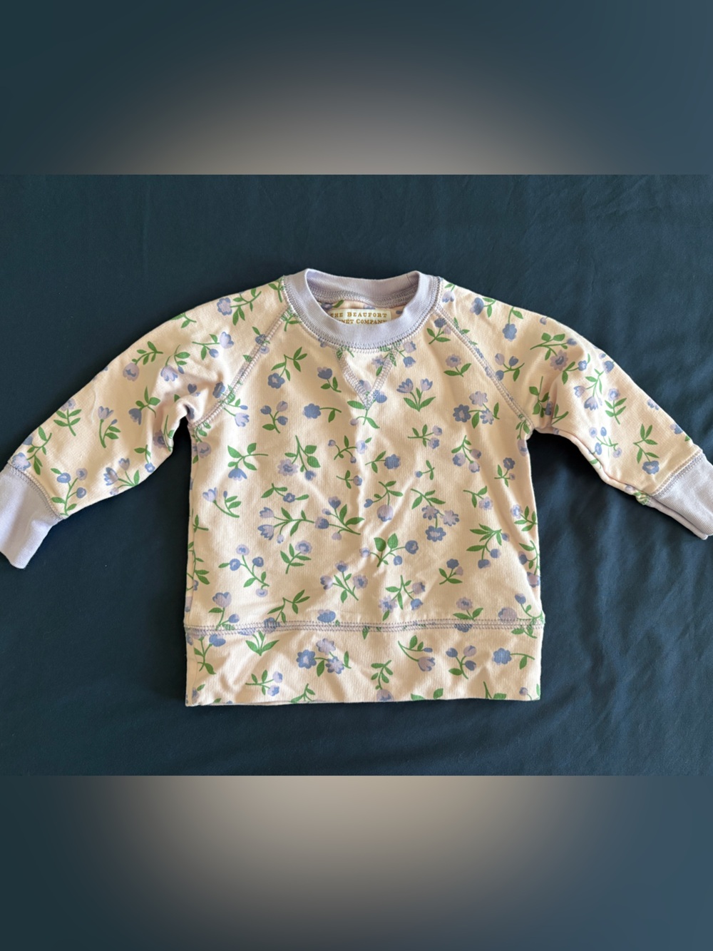 The Beaufort Bonnet Company Cassidy Comfy Crewneck - Tuxedo Park Tulips